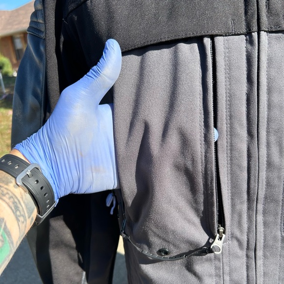 Harley Davidson Riders Jacket w/Armour pockets sz Large - Picture 10 of 11